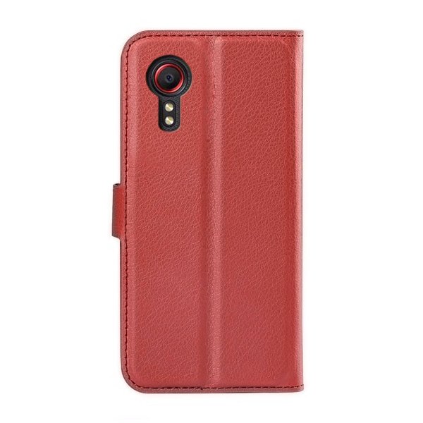 Samsung Galaxy XCover 7 - Kotelo jalustalla, ruskea