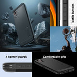 Spigen Samsung Galaxy XCover 7 Suojakuori Tough Armor Musta