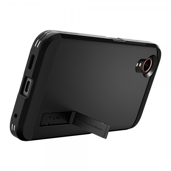 Spigen Samsung Galaxy XCover 7 Suojakuori Tough Armor Musta
