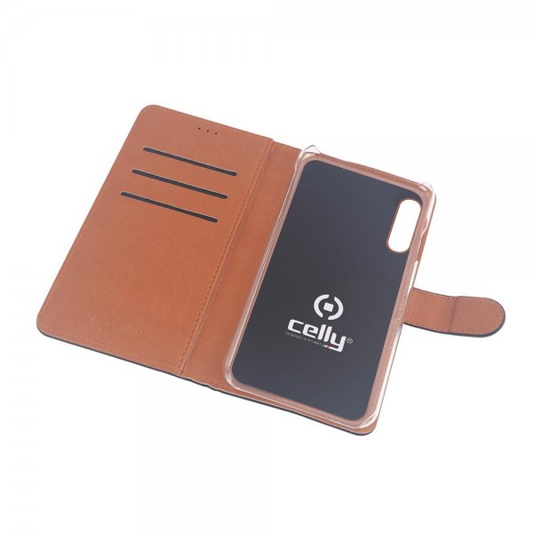 Celly Samsung Galaxy XCover Pro Suojakotelo Wally Wallet Case Musta