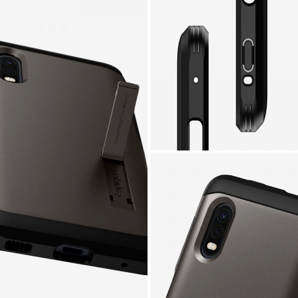 Spigen Samsung Galaxy XCover Pro -suojakuori Tough Armor Gunmetal