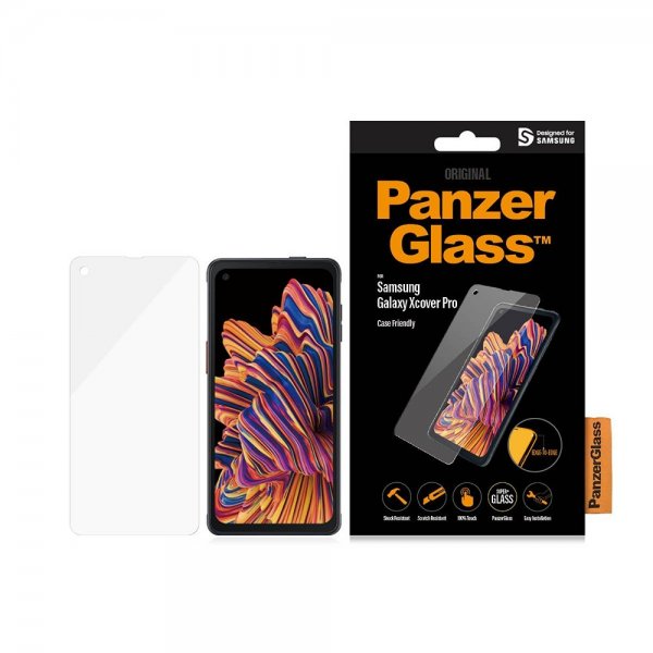 PanzerGlass Samsung Galaxy XCover Pro -näytönsuoja, reunasta reunaan, koteloystävällinen