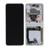 Samsung Galaxy Z Flip 3 5G 2021 (F711) LCD-näyttö, alkuperäinen – kermanvärinen