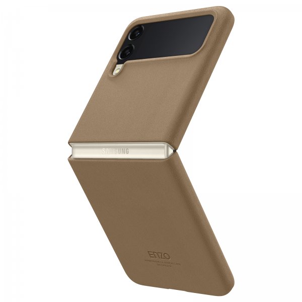 Spigen Samsung Galaxy Z Flip 3 -suojakuori Enzo Classic Brown