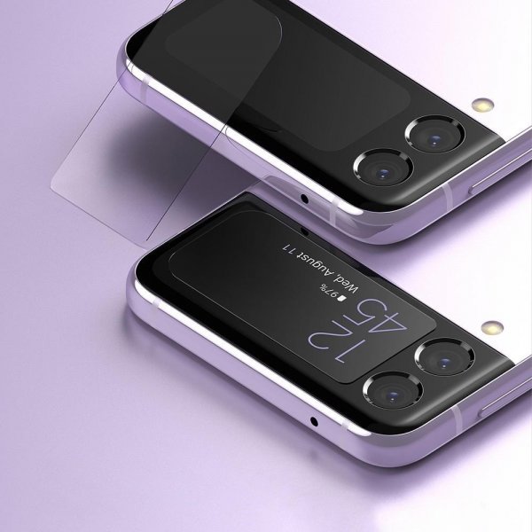 Ringke Samsung Galaxy Z Flip 3 -näytönsuoja Cover Display Protector Glass, 3 kpl