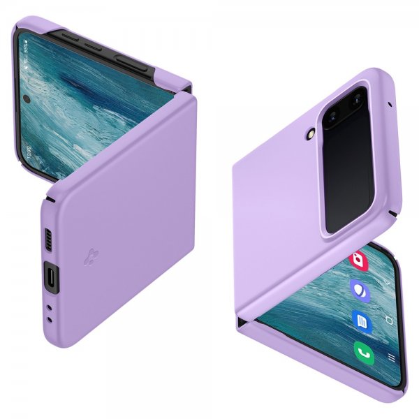 Spigen Samsung Galaxy Z Flip 4 AirSkin -suojakuori, Rose Purple