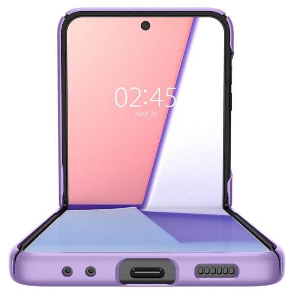 Spigen Samsung Galaxy Z Flip 4 AirSkin -suojakuori, Rose Purple