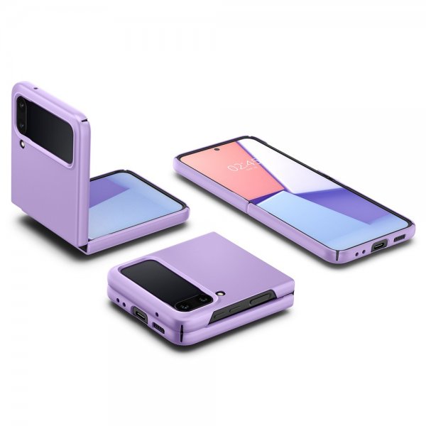 Spigen Samsung Galaxy Z Flip 4 AirSkin -suojakuori, Rose Purple