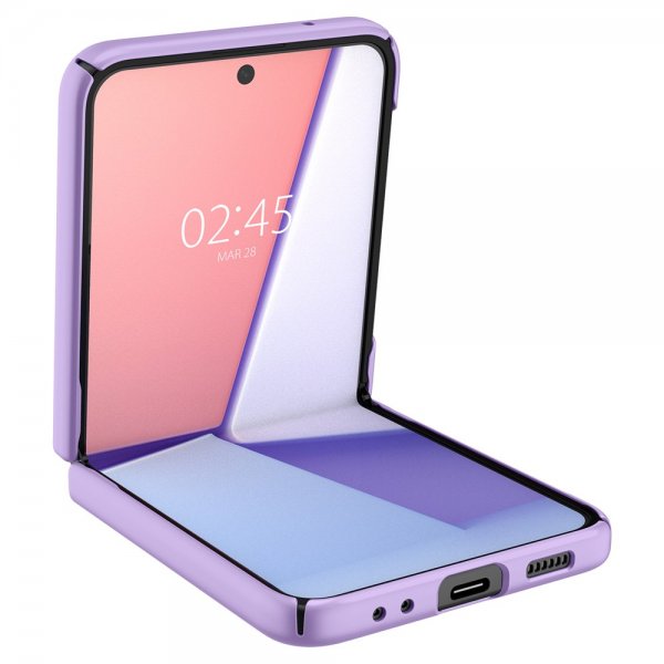 Spigen Samsung Galaxy Z Flip 4 AirSkin -suojakuori, Rose Purple