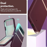 Caseology Samsung Galaxy Z Flip 4 -suojakuori Nano Pop Burgundy Bean
