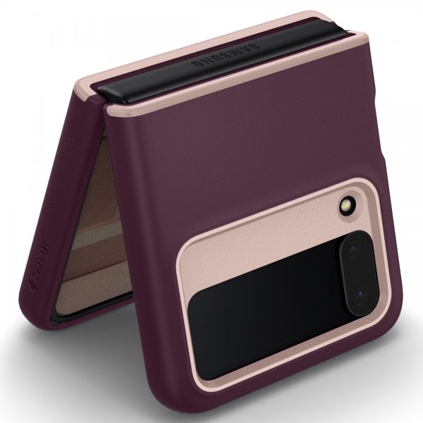 Caseology Samsung Galaxy Z Flip 4 -suojakuori Nano Pop Burgundy Bean
