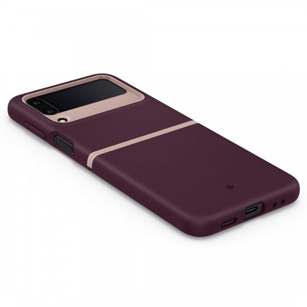 Caseology Samsung Galaxy Z Flip 4 -suojakuori Nano Pop Burgundy Bean