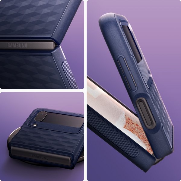 Caseology Samsung Galaxy Z Flip 4 -kuori, Parallax Midnight Blue