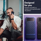 Caseology Samsung Galaxy Z Flip 4 -kuori, Parallax Midnight Blue