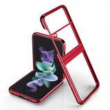 Samsung Galaxy Z Flip 4 -kuori, punainen pinnoitettu reuna