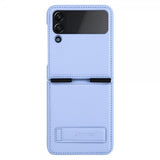 Nillkin Samsung Galaxy Z Flip 4 -suojakuori Qin Series, violetti