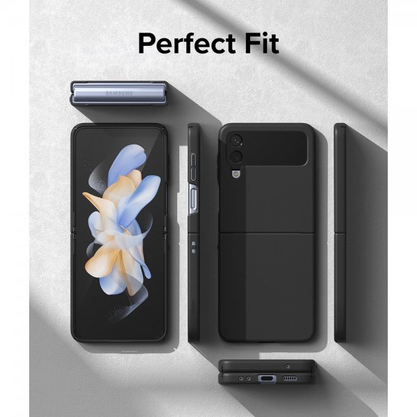 Ringke Samsung Galaxy Z Flip 4 -suojakuori Slim, musta