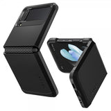Spigen Samsung Galaxy Z Flip 4 Tough Armor -suojakuori, musta