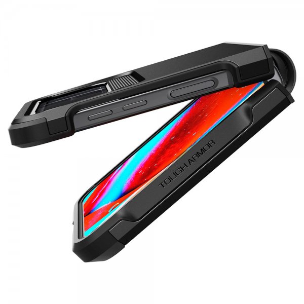 Spigen Samsung Galaxy Z Flip 4 Tough Armor -suojakuori, musta