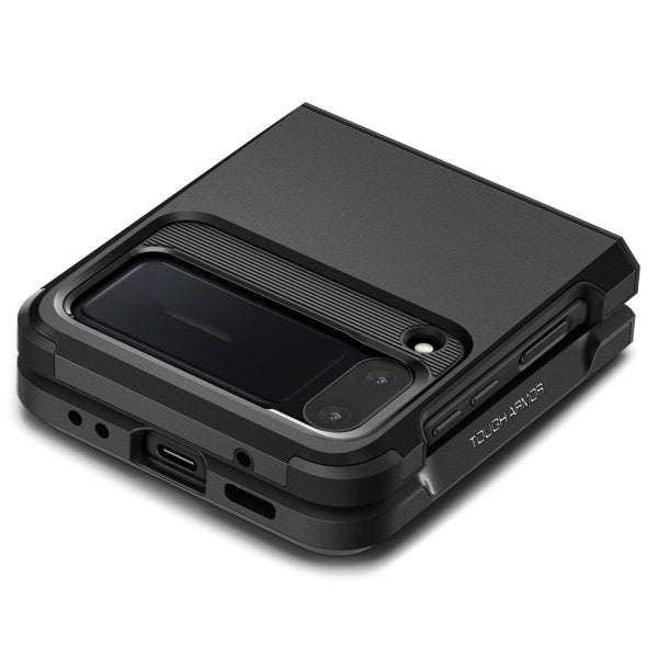 Spigen Samsung Galaxy Z Flip 4 Tough Armor -suojakuori, musta