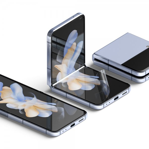 Ringke Samsung Galaxy Z Flip 4 -näytönsuoja Dual Easy Film 2-pakkaus