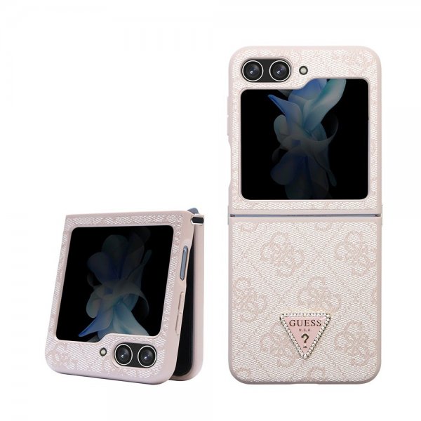 Arvaa Samsung Galaxy Z Flip 5 Kuori 4G Metalli Kolmio Strass Ruusukulta