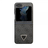 Guess Samsung Galaxy Z Flip 5 Kuori 4G Metal Triangle Strass Musta