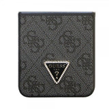 Guess Samsung Galaxy Z Flip 5 Kuori 4G Metal Triangle Strass Musta