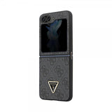 Guess Samsung Galaxy Z Flip 5 Kuori 4G Metal Triangle Strass Musta