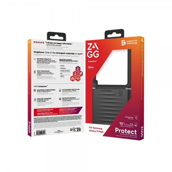 ZAGG Samsung Galaxy Z Flip 5 Kuori Bridgetown Musta