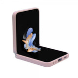 Guess Samsung Galaxy Z Flip 5 Suojakuori Glitterhiutaleita Metalli Logo Roosa
