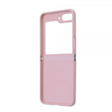 Guess Samsung Galaxy Z Flip 5 Suojakuori Glitterhiutaleita Metalli Logo Roosa