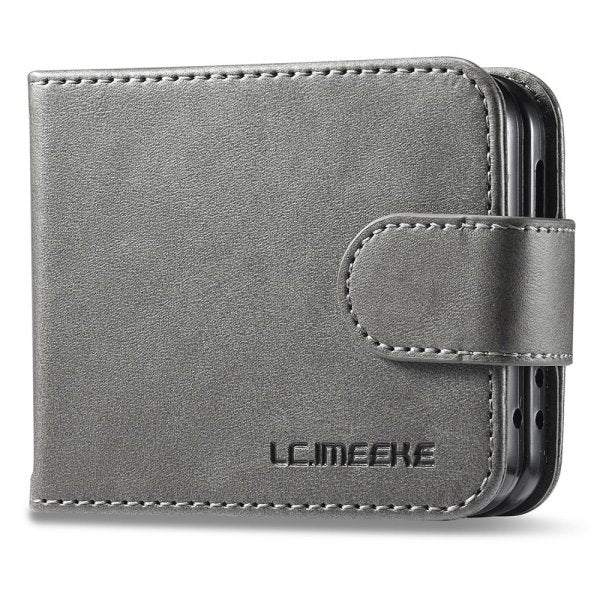Lc.Imeeke Samsung Galaxy Z Flip 6/Flip 7 FE Suojakuori Korttipaikalla Jalustatoiminto Harmaa