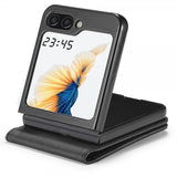 Lc.Imeeke Samsung Galaxy Z Flip 6/Flip 7 FE suojakotelo, jossa korttipaikka ja jalustatoiminto, musta