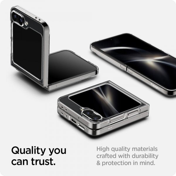 Spigen Samsung Galaxy Z Flip 6/Galaxy Z Flip 7 FE -kuori Air Skin Zero One, musta