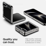 Spigen Samsung Galaxy Z Flip 6/Galaxy Z Flip 7 FE -kuori Air Skin Zero One, musta
