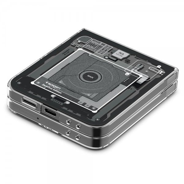 Spigen Samsung Galaxy Z Flip 6/Galaxy Z Flip 7 FE -kuori Air Skin Zero One, musta