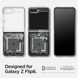 Spigen Samsung Galaxy Z Flip 6/Galaxy Z Flip 7 FE -kuori Air Skin Zero One, musta