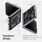 Spigen Samsung Galaxy Z Flip 6/Galaxy Z Flip 7 FE -kuori Air Skin Zero One, musta