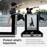 Spigen Samsung Galaxy Z Flip 6/Galaxy Z Flip 7 FE -kuori Air Skin Zero One, musta
