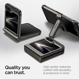 Spigen Samsung Galaxy Z Flip 6/Galaxy Z Flip 7 FE -suojakuori Tough Armor Pro Gunmetal