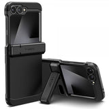 Spigen Samsung Galaxy Z Flip 6/Galaxy Z Flip 7 FE -suojakuori Tough Armor Pro MagFit Musta
