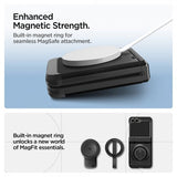 Spigen Samsung Galaxy Z Flip 6/Galaxy Z Flip 7 FE -suojakuori Tough Armor Pro MagFit Musta