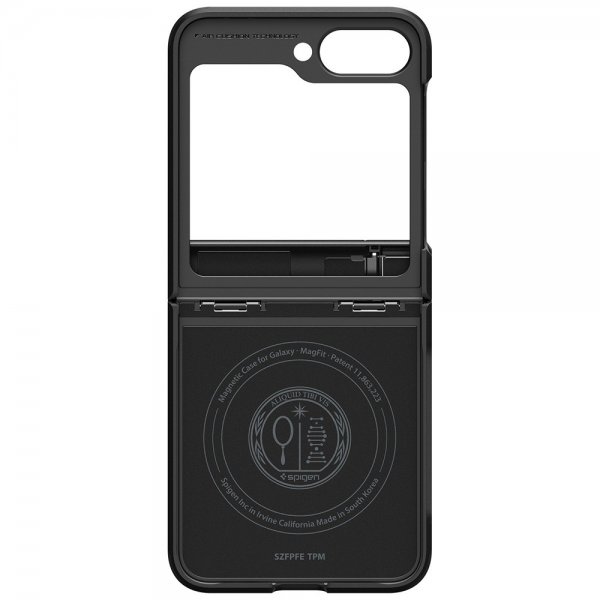 Spigen Samsung Galaxy Z Flip 6/Galaxy Z Flip 7 FE -suojakuori Tough Armor Pro MagFit Musta