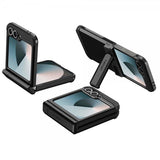 Spigen Samsung Galaxy Z Flip 6/Galaxy Z Flip 7 FE -suojakuori Tough Armor Pro MagFit Musta