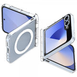 Spigen Samsung Galaxy Z Flip 6/Galaxy Z Flip 7 FE Kuori Ultra Hybrid Pro MagFit kirkas valkoinen