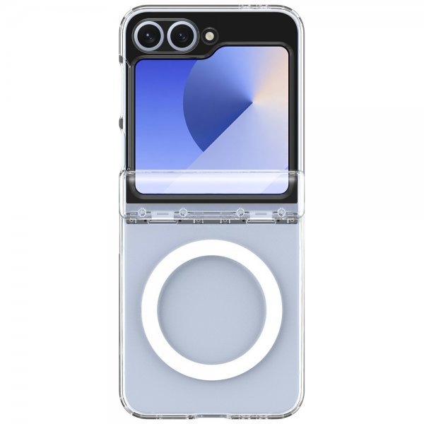Spigen Samsung Galaxy Z Flip 6/Galaxy Z Flip 7 FE Kuori Ultra Hybrid Pro MagFit kirkas valkoinen