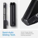 Spigen Samsung Galaxy Z Flip 6/Galaxy Z Flip 7 FE Kuori Ultra Hybrid Pro Zero One Musta