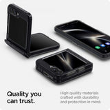 Spigen Samsung Galaxy Z Flip 6/Galaxy Z Flip 7 FE Kuori Ultra Hybrid Pro Zero One Musta