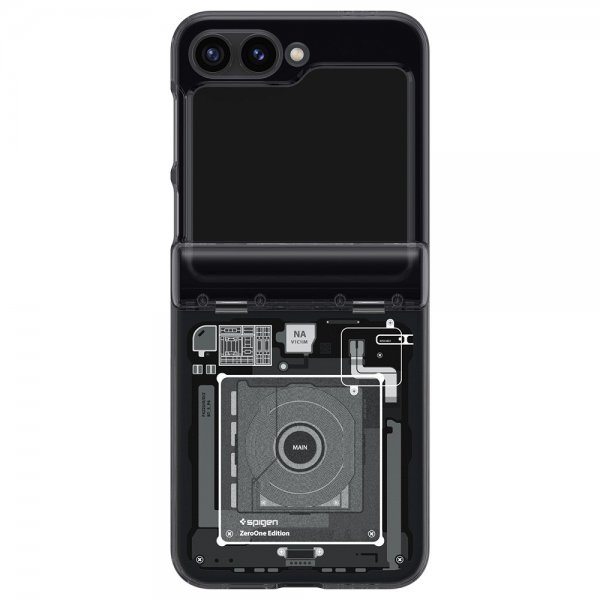 Spigen Samsung Galaxy Z Flip 6/Galaxy Z Flip 7 FE Kuori Ultra Hybrid Pro Zero One Musta